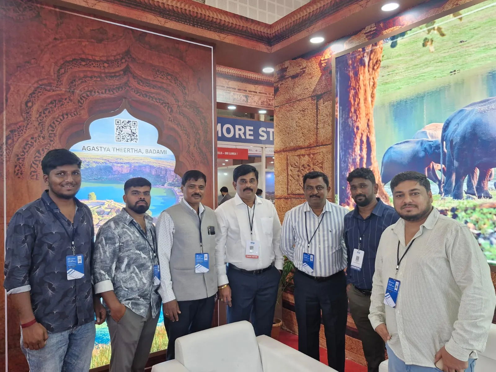 Dynamic Travels team at a travel expo